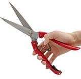 Ручні ножиці зі сталі гартованою для стриження овець Professional-Wool-Shears-Sheep червоні лезо пряме 12 см, фото 7
