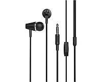 Проводные вакуумные наушники Hoco M34 Honor Music 3,5мм (mini-jack) с микрофоном black