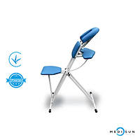 Стул для массажиста (массажное кресло для шейно воротниковой зоны) МС Завет Синий