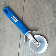 Ніж для нарізування піци з неіржавкої сталі D-55 мм Блакитний (KG-10380), фото 3