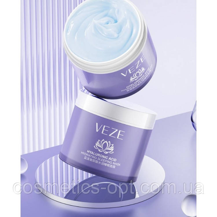 Зволожуюча наповнююча нічна маска з гіалуроновою кислотою Veze Hyaluronic Acid Hydrating Sleeping Mask, 100 g