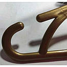 Пластикові плечики 41 см золото вішалки тремпеля для одягу 5 шт Польща, фото 2