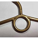 Пластикові плечики 41 см золото вішалки тремпеля для одягу 5 шт Польща, фото 3