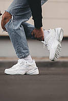 Мужские кроссовки Nike M2K Tekno White (белые) качественные повседневные демисезонные кроссы 0543v