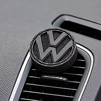 Ароматизатор на дефлектор в авто "Volkswagen BLACK" 6 см в дерев'яній коробці Кубинські сигари