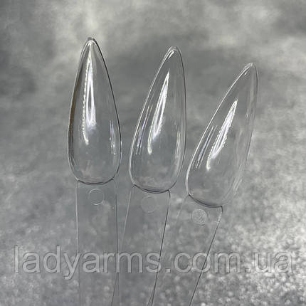 010 КОРОТКИЙ СТИЛІТ. ПРОЗОРІ тіпси-віяло на кільці Lady Arms, фото 1