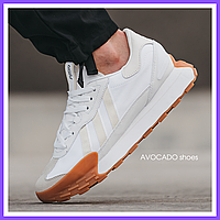 Кроссовки мужские и женские Adidas Futro White / Адидас Футро белые