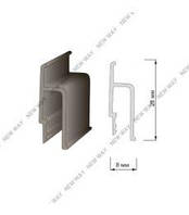 Профіль h-подібний для натяжних стель (120г/п.м.) ПЕРФ.