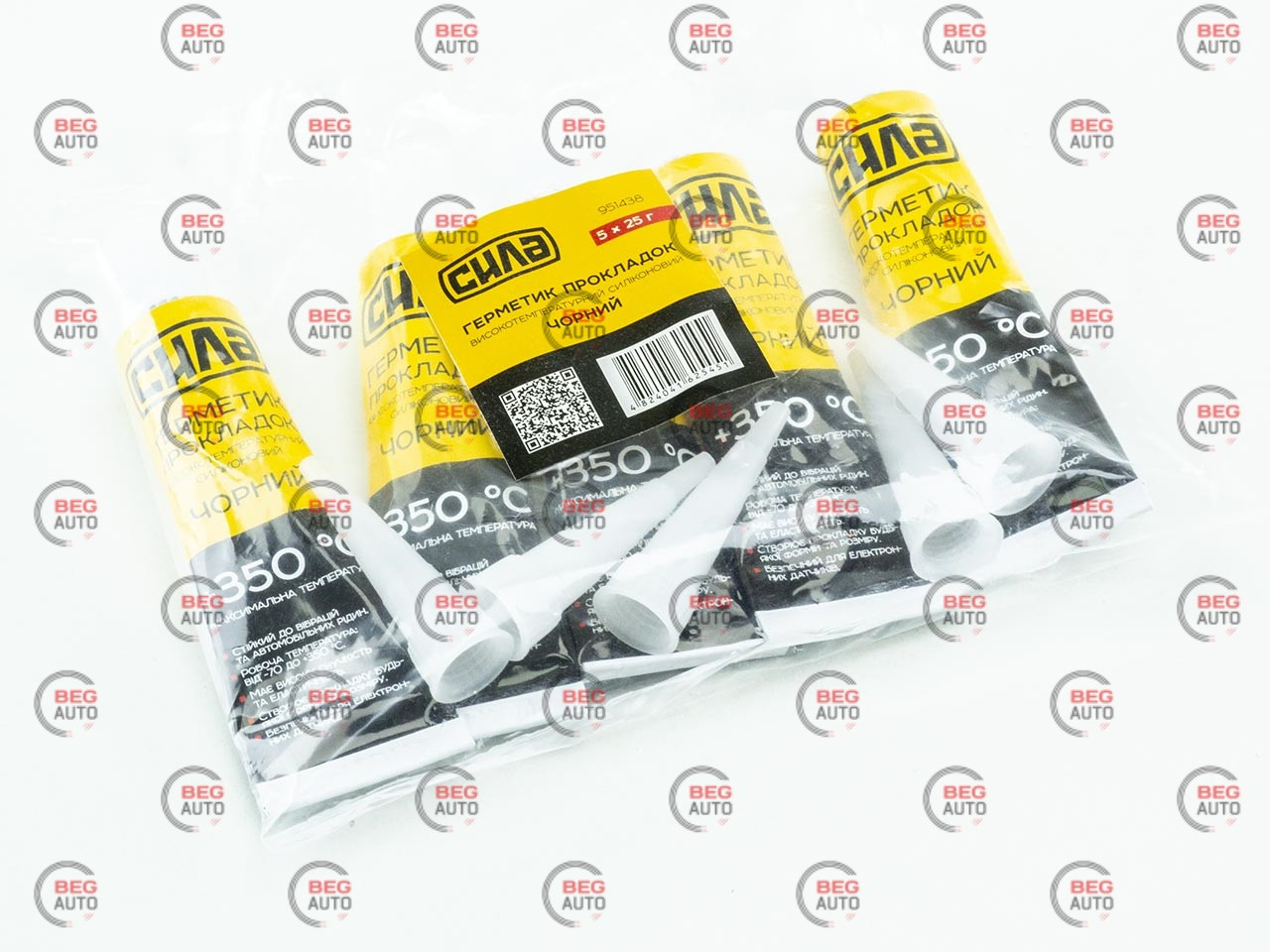 Герметик Сила 25гр малий чорний (виписувати кратно 5) (Сила)