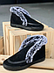 Жіночі черевики утеплені стильні чорні, фото 3