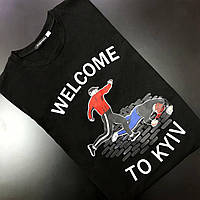 Трендова чоловіча футболка з принтом "Welcome to Kyiv" 44 (М)