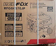Бензиновый генератор с электростартером REDFOX RFGG6570JP 6.5/7.0кВт