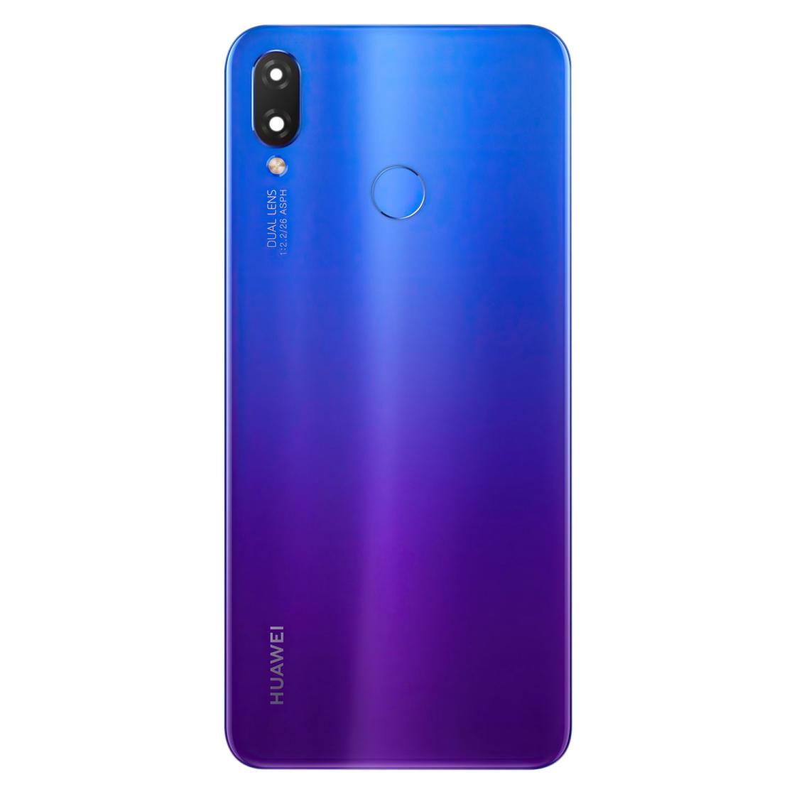 Задня кришка корпуса для Huawei P Smart Plus 2018 зі склом камери (Фіолетова) Original