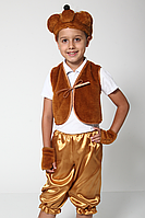 Карнавальный костюм из атласа "Мишка" или медведь бурый № 1 размер 3-6 лет