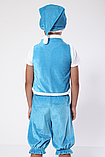 Карнавальний костюм Гном No1 велюр (блакитний), фото 3