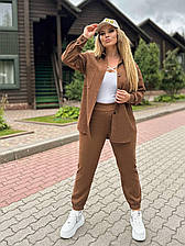Прогулянковий костюм із сорочкою та джогерами 48-50,52-54,56-58 розмір (вф/710)
