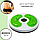 Диск здоров'я вигнутий World Sport магнітний з масажем стоп, колір зелений, фото 2