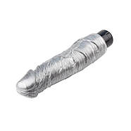 Сріблястий мультишвидкісний вібратор Suq Madiq, фото 3