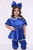 Карнавальный костюм Мальвина (синий) 98-122 см