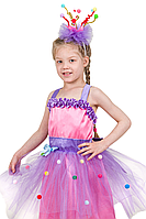 Карнавальный костюм Хлопушка №1 (розовый / сирень) 110-134