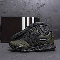 Кросівки чоловічі шкіряні Adidas Climacool Olive-Black