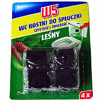 Таблетки для чищення унітаза, у бачок W5 WC LESNY 4*50г