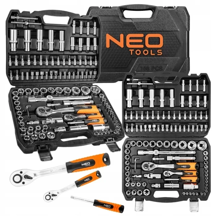 Набір інструментів головки змінні Neo Tools 10-212 (108 шт.)