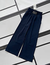 Стильні штани палаццо для дівчинки, р. 128-152 сині