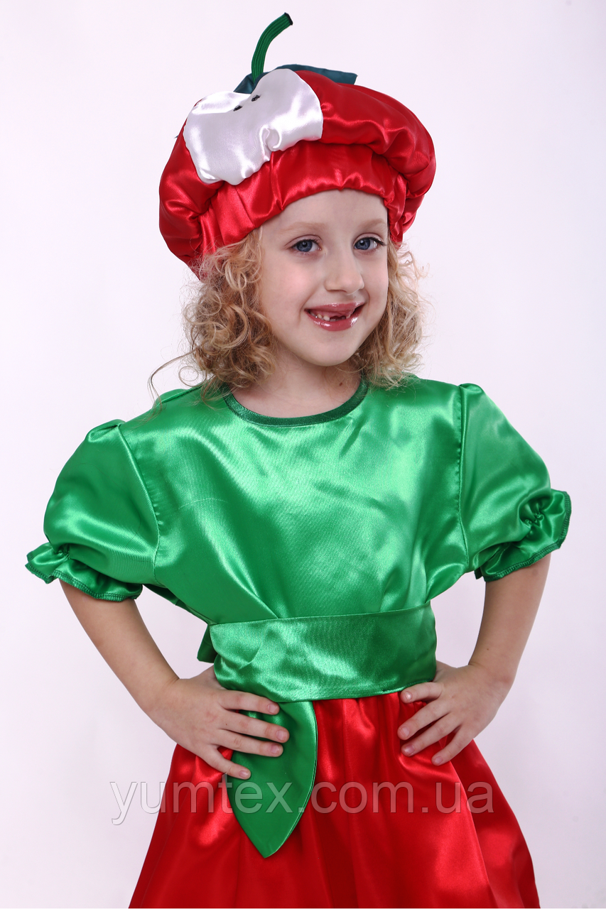 Карнавальний костюм Яблуко No2 (дівчинка) 110-122 см