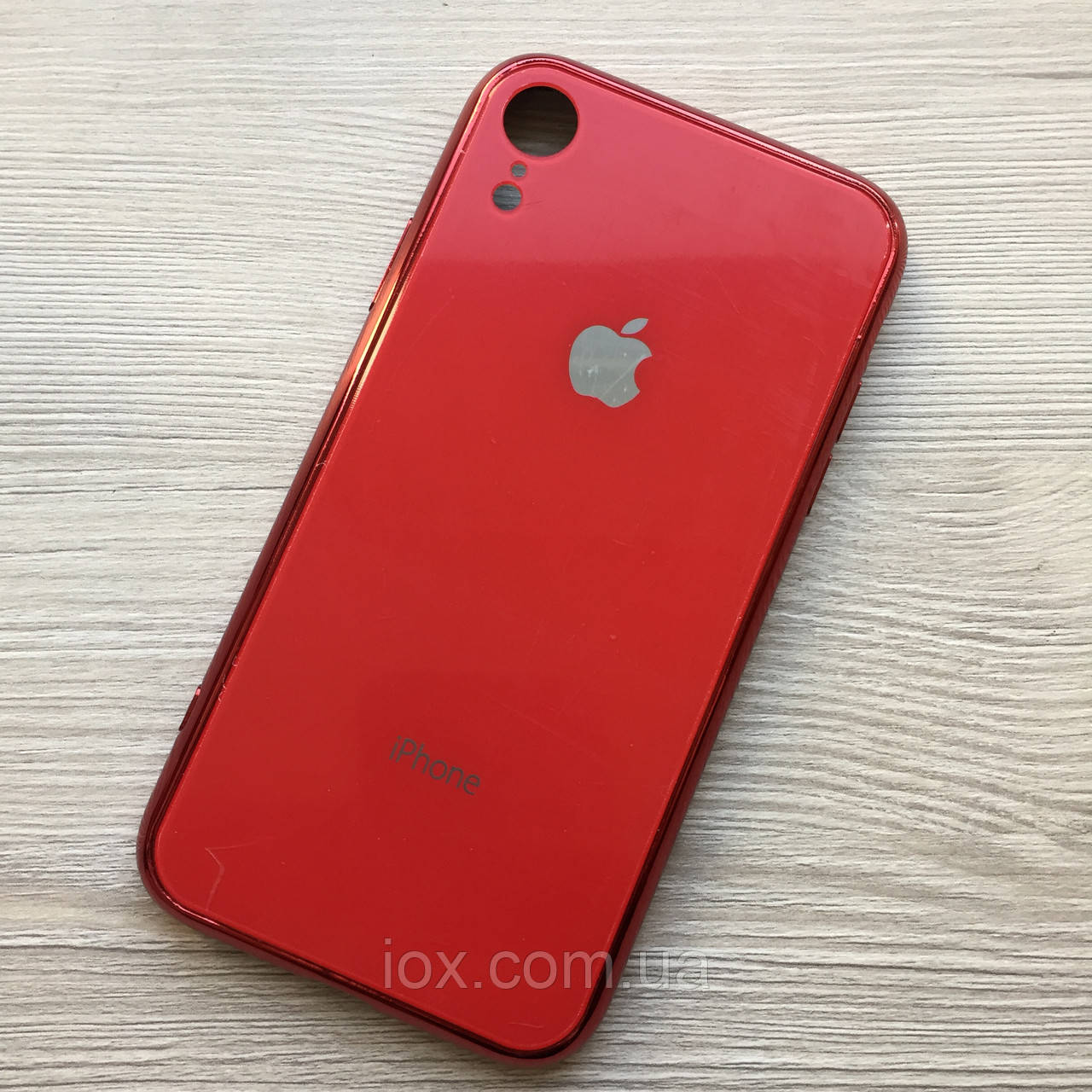 Червоний силіконовий чохол для iphone XR