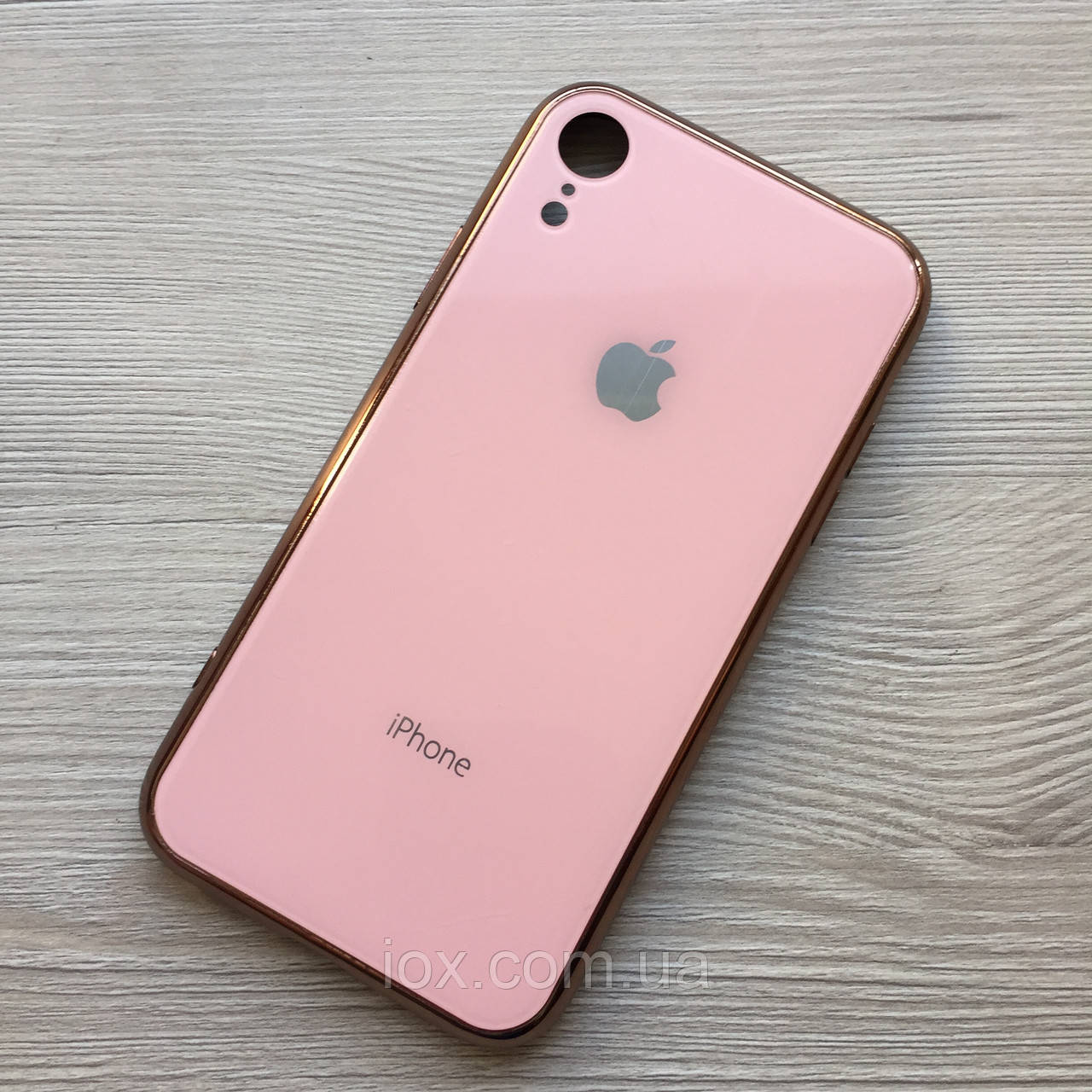 Рожевий силіконовий чохол для iphone XR