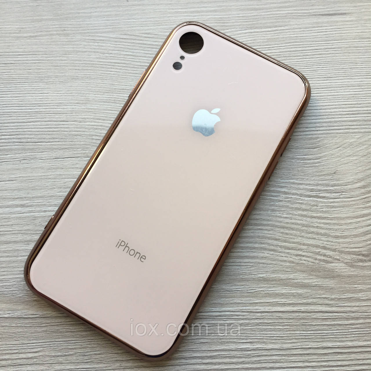 Бежевий силіконовий чохол для iphone XR