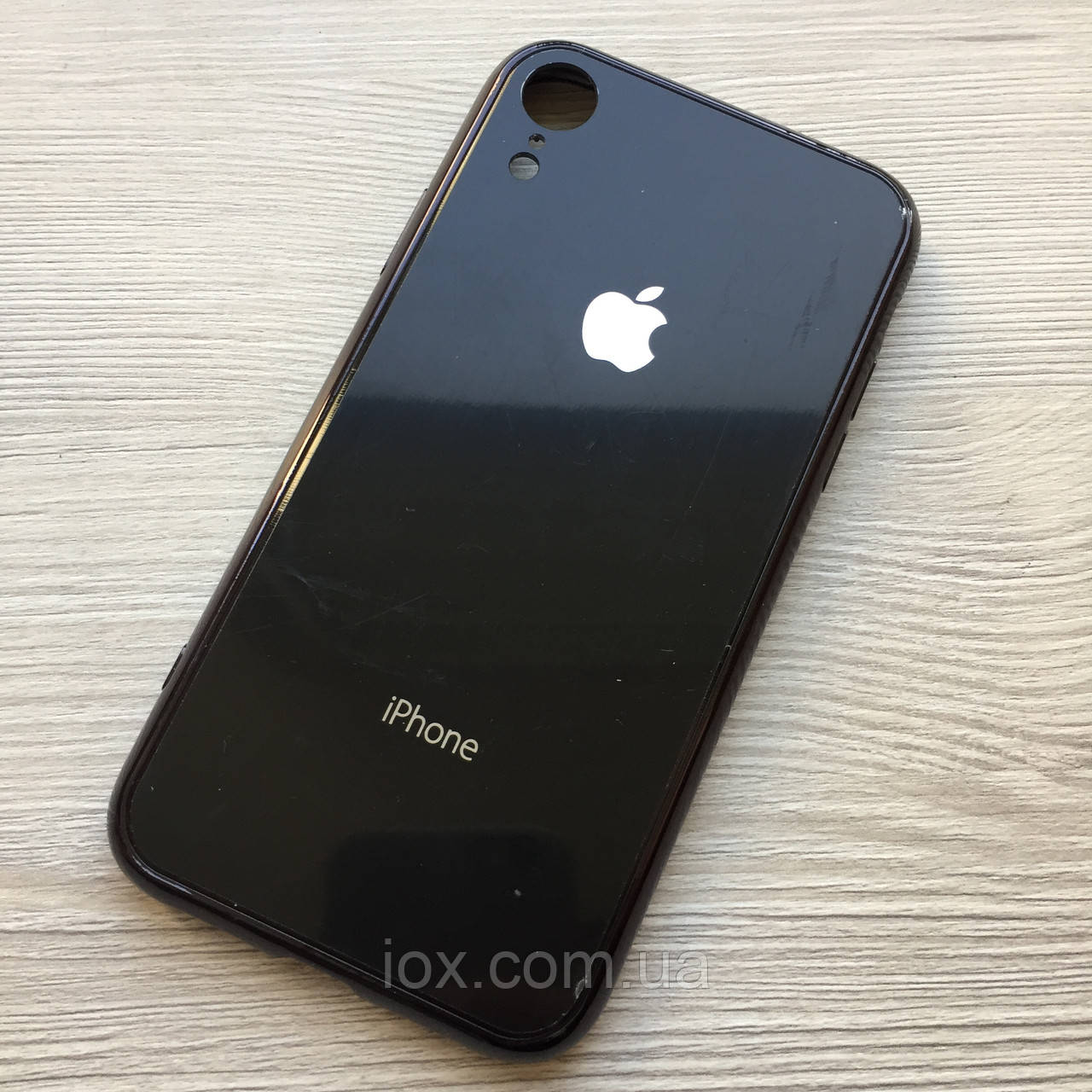 Чорний силіконовий чохол для iphone XR