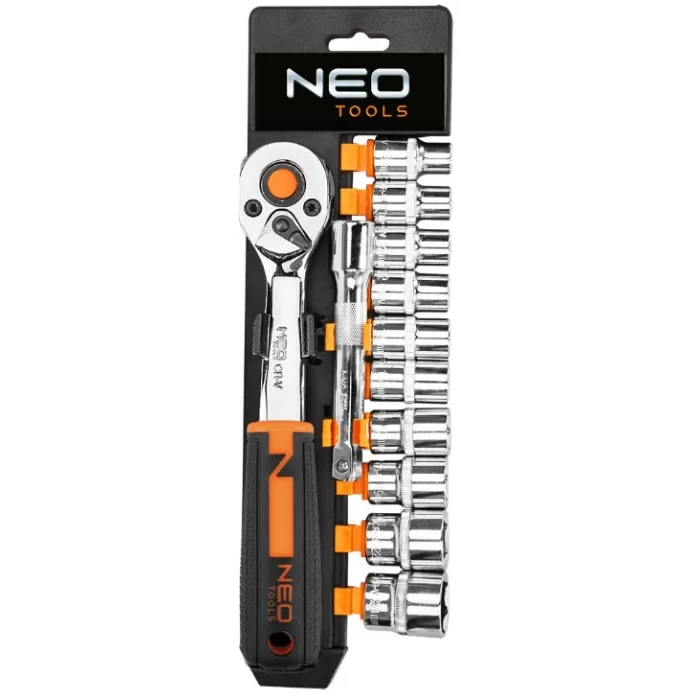 Набір тріскачки та головки змінні NEO Tools (3/8 14 шт.)