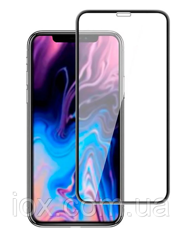 Захисне скло GLASS 6D для Apple iPhone 11 Black 6.1 дюйма