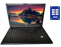 Ноутбук Fujitsu LifeBook E556 / 15.6" IPS / Intel Core i3-6100U (2(4) ядра по 2.3GHz) / 8GB DDR4 / 240GB SSD /