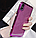 Силіконовий фіолетовий чохол з камінням Сваровські для Iphone X/XS 3в1, фото 4