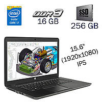 Рабочая станция Б клас HP Zbook 15 G2 / 15.6" IPS / Intel Core i7-4800MQ (4(8) ядра по 2.7-3.7 GHz) / 16GB