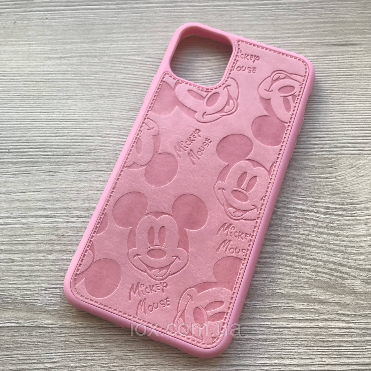 Силіконовий рожевий чохол Mickey Mouse iphone 11 pro(рожевий)