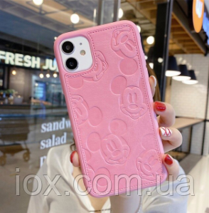 Силіконовий рожевий чохол Mickey Mouse iphone 11(6.1 дюйма)