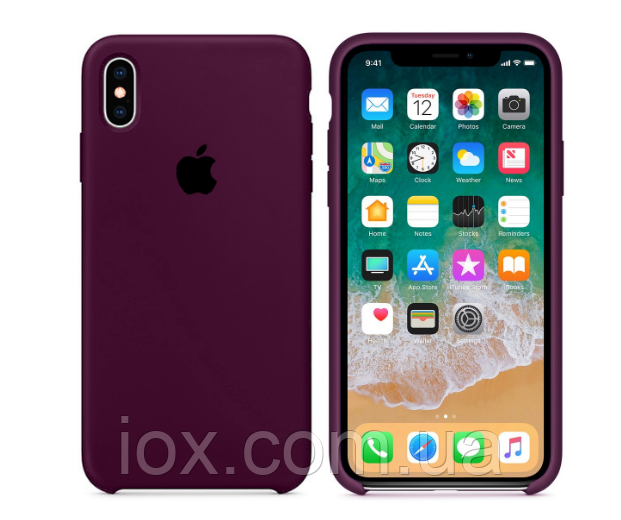 Фіолетовий чохол накладка для iPhone XS Max Silicone Case