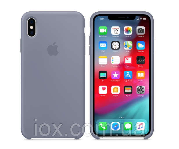 Лавандовий чохол накладка для iPhone XS Max Silicone Case
