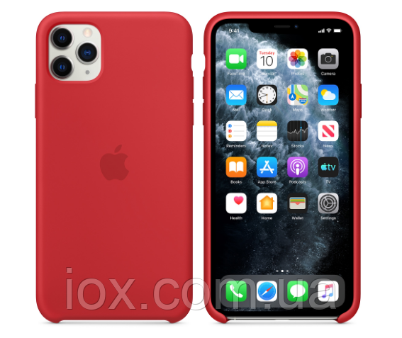 Червоний чохол накладка для iPhone 11Pro Max Silicone Case
