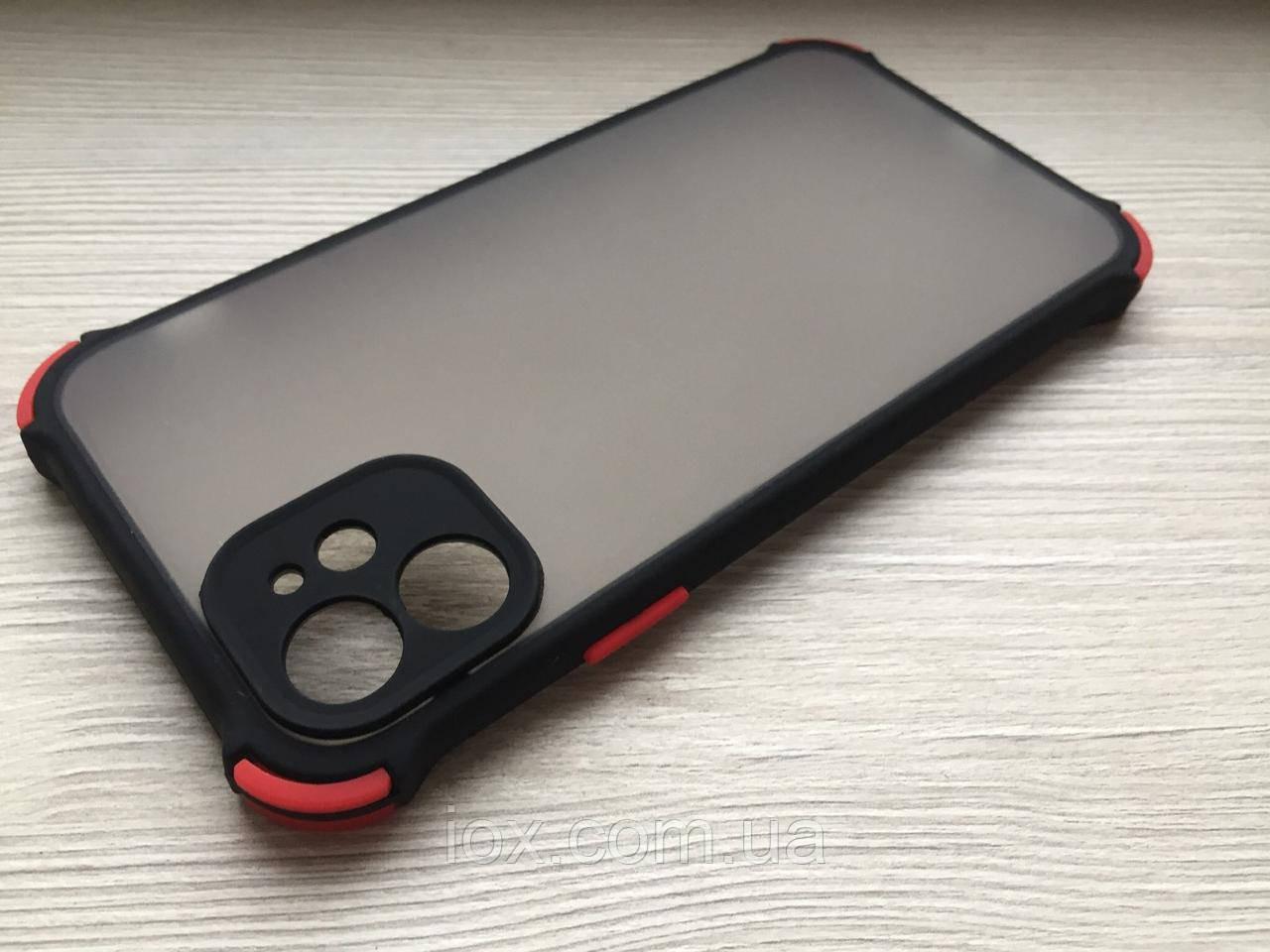Протиударний чохол Armor Frame для iphone 11 чорний матовий