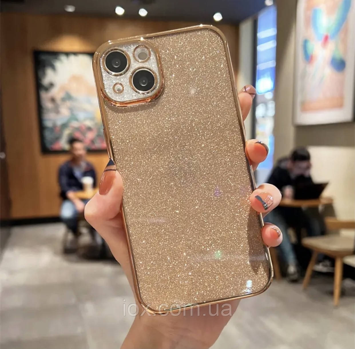 Силіконовий чохол 2в1 для Iphone 11 золотий