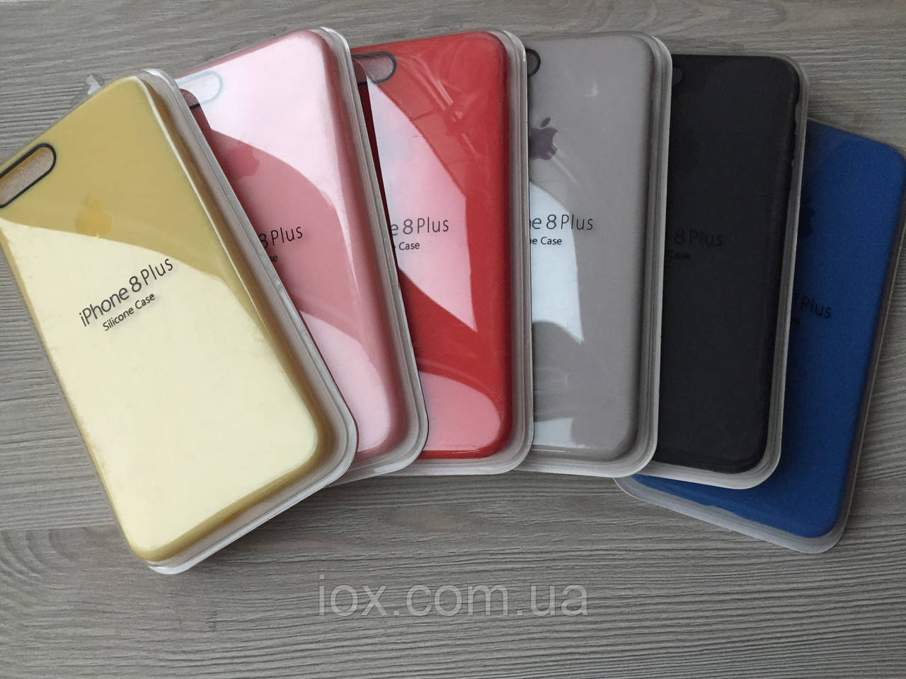 Силіконовий сірий чохол для iphone X XS в упаковці