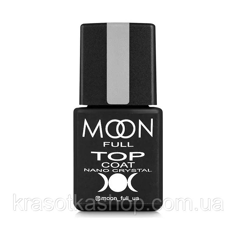 Топ стійкий до подряпин Moon Full Nano Crystal Top Coat, 8 мл