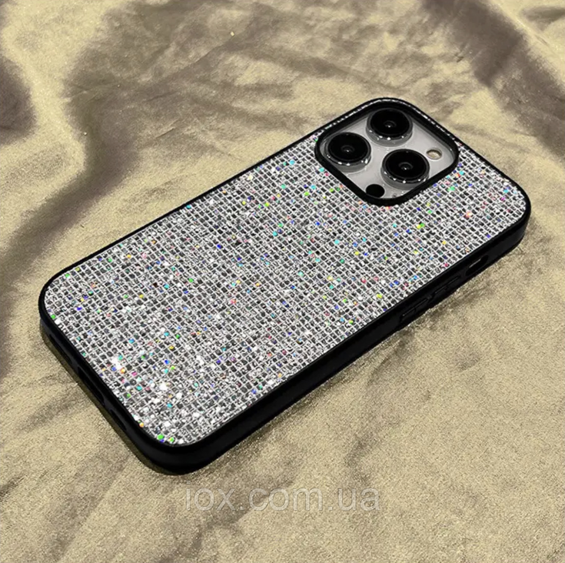 Силіконовий чохол із камінням Сваровскі для Iphone 14pro Max 6.7дюйма
