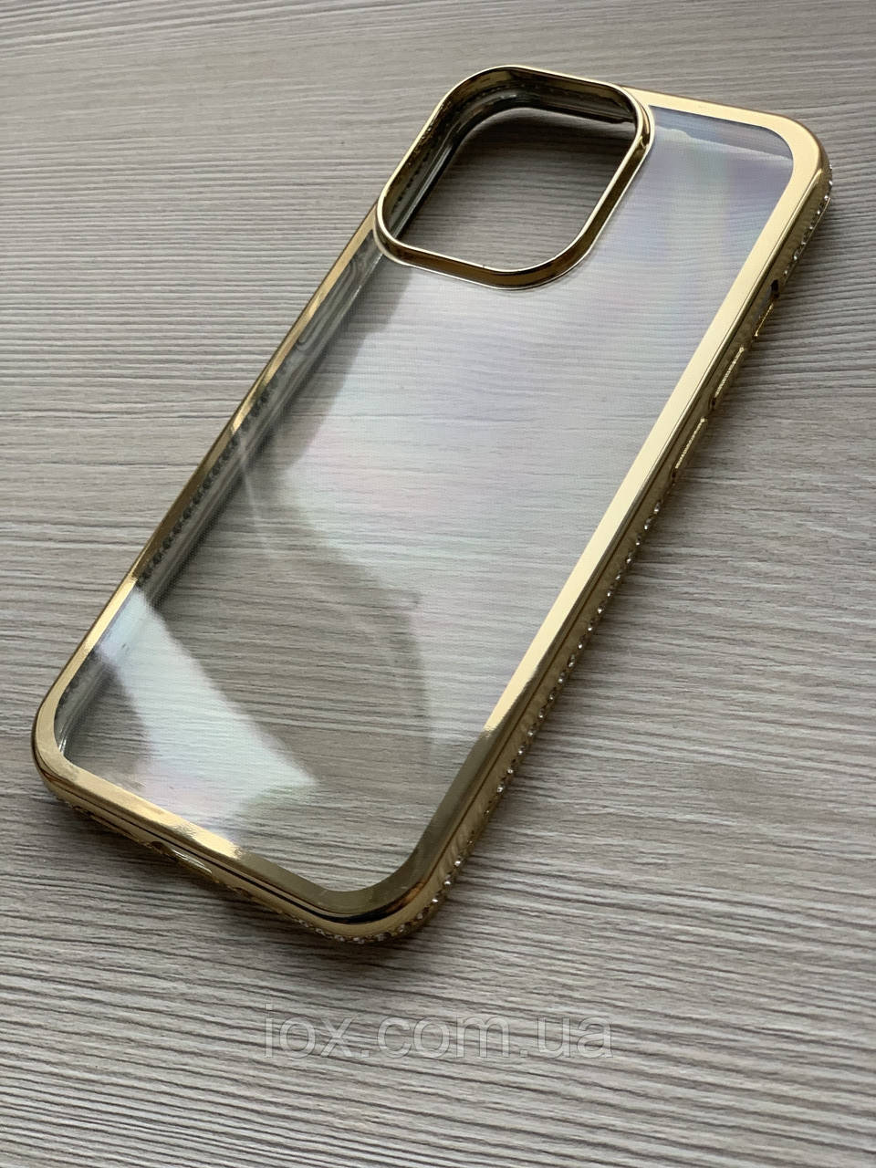 Силіконовий прозорий чохол із камінням зварювання для iphone 13 pro