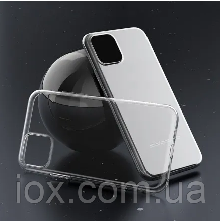 Фірмовий прозорий силіконовий чохол iPhone 11pro Max в упаковці SMTT